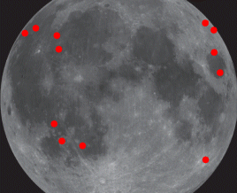 Impatti lunari osservati dalla NASA